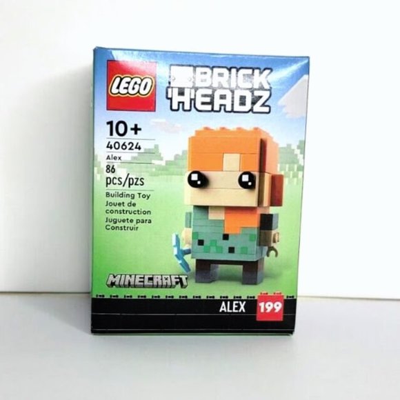 LEGO 40624 Brickheadz MINECRAFT Alex #199 86pcs NEW - Picture 1 of 6